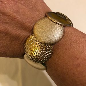 Gold tone Disc Bracelet